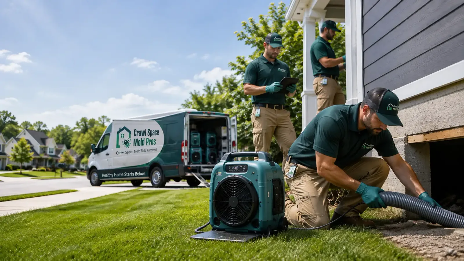 Crawl Space Mold Removal in Hudson, NH